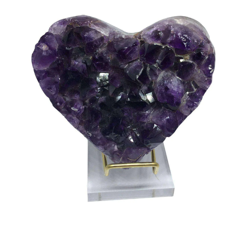 Amethyst Cluster Heart Heavens Gems and Wellbeing