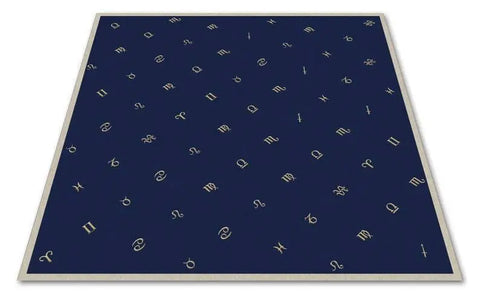 Astrological Velvet Altar Cloth Tarot Spread Cloth Heavens Gems and Wellbeing