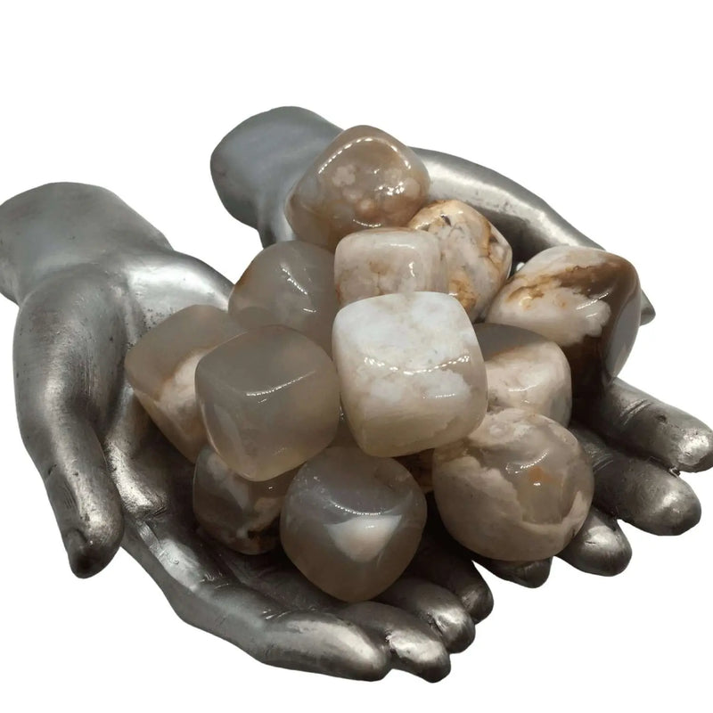 Blossom (Flower) Agate Tumble Stones Heavens Gems and Wellbeing