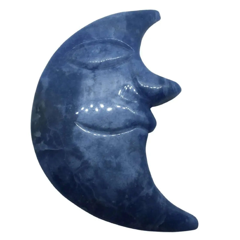 Blue Kyanite Moon Face Heavens Gems and Wellbeing