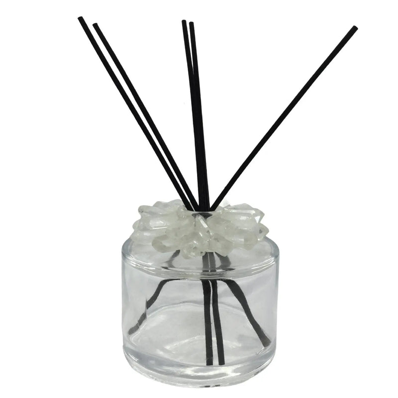 Clear Quartz Reed Diffuser Heavens Gems and Wellbeing