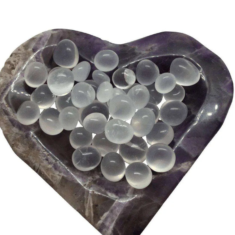 Clear Quartz Tumble Stones - small rounds Heavens Gems and Wellbeing