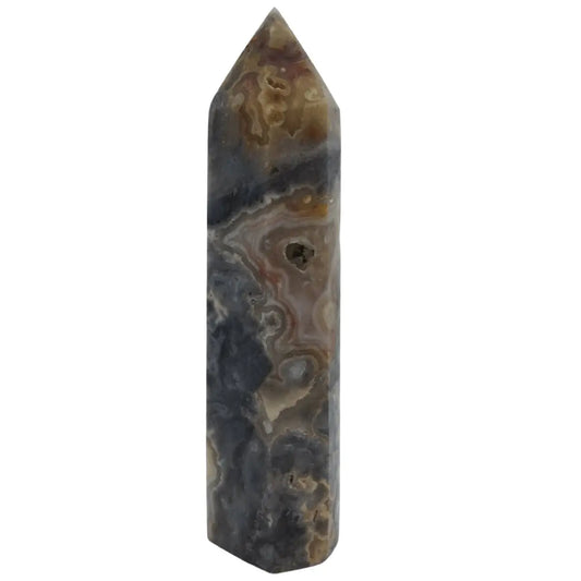 Crazy Lace Agate Tower Heavens Gems and Wellbeing