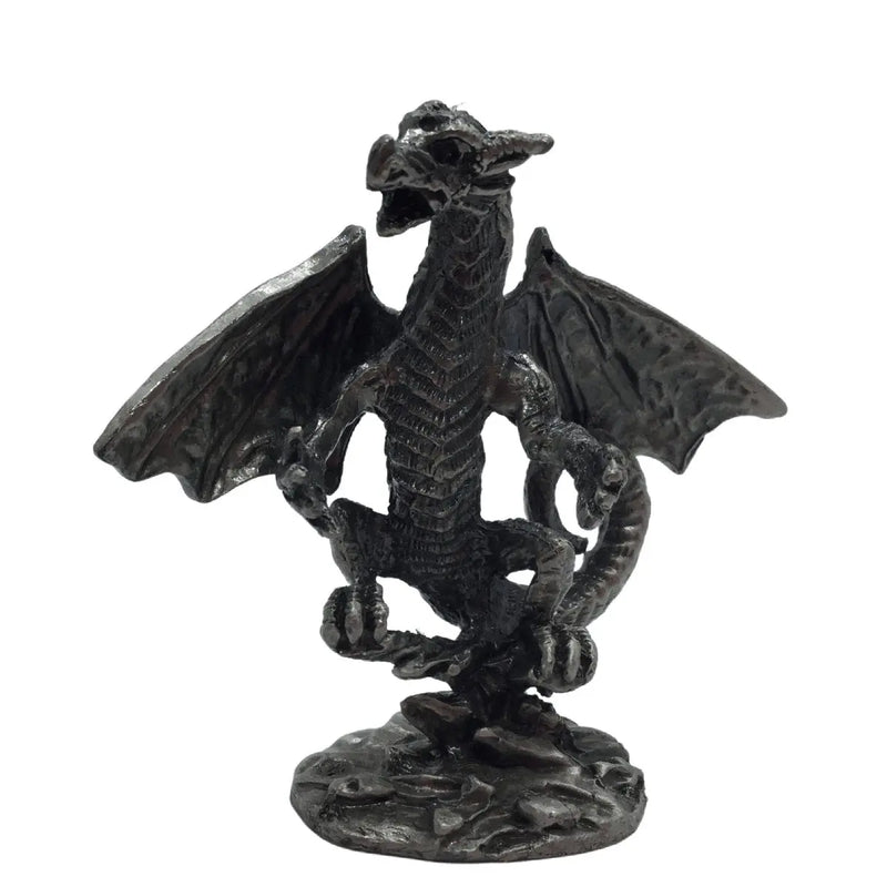 Dragon - Heart Display Stand- Pewter Heavens Gems and Wellbeing
