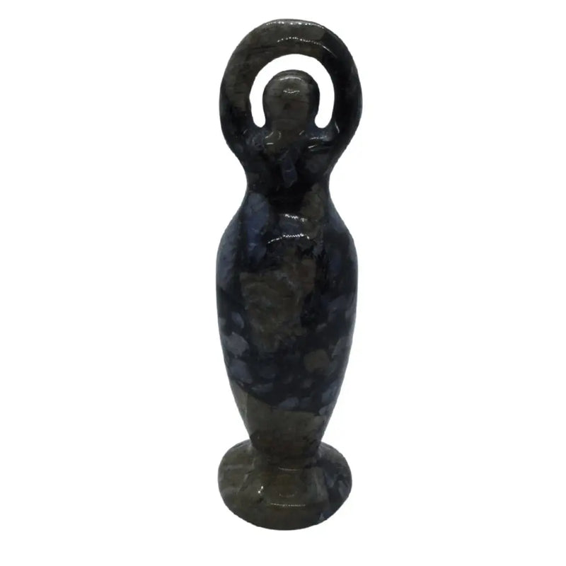 Goddess Statue - Blue Amphibole Heavens Gems and Wellbeing