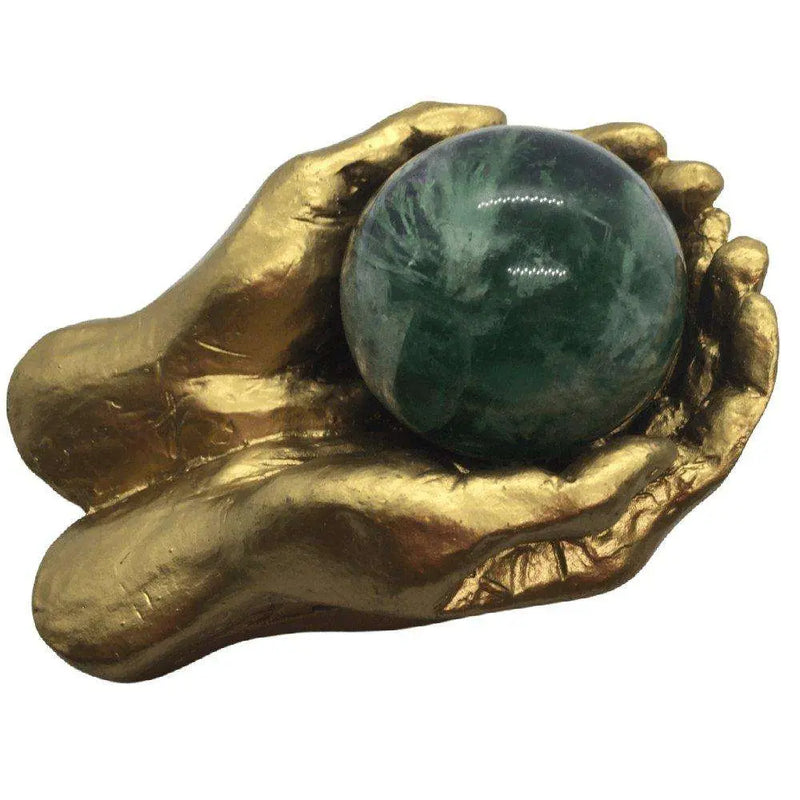 Golden Hands Display Stand - Small Heavens Gems and Wellbeing