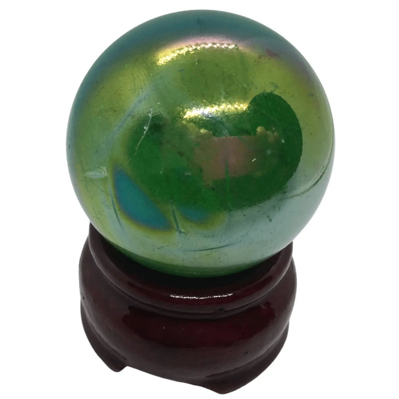 Green Aura Quartz Sphere Heavens Gems and Wellbeing