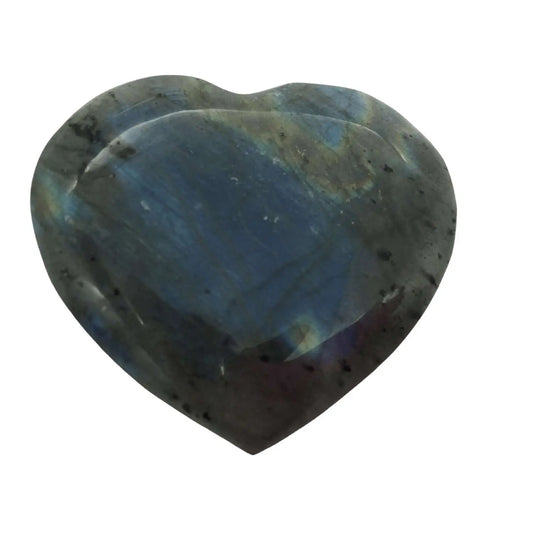 Labradorite Heart - small Heavens Gems and Wellbeing