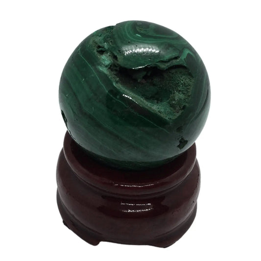 Malachite Sphere Heavens Gems and Wellbeing