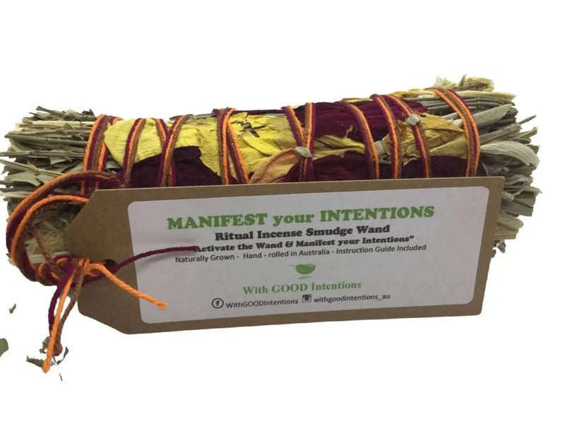 Manifest Your Intentions Smudge Stick Heavens Gems and Wellbeing