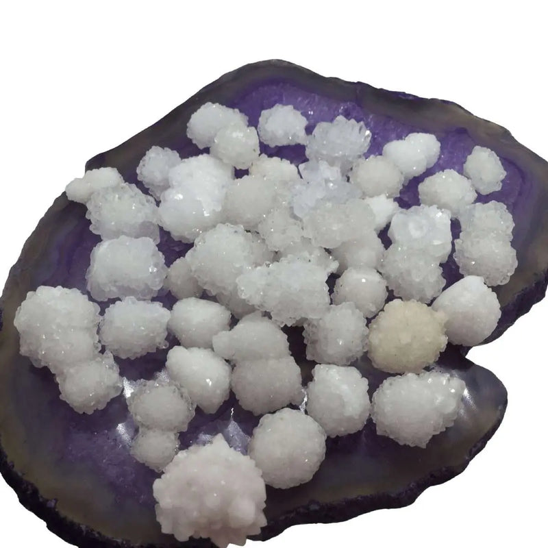 Natural Agate Druzy Cluster Flower Heavens Gems and Wellbeing