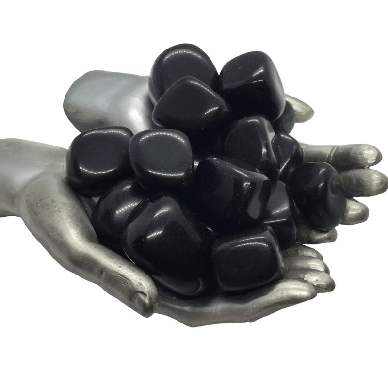 Obsidian Black Tumble Stones Heavens Gems and Wellbeing