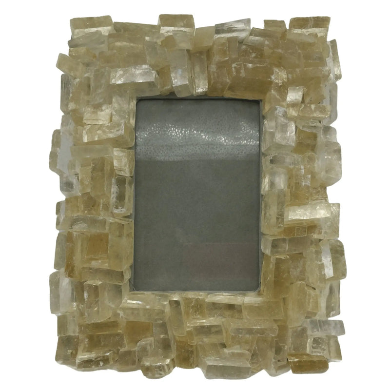 Raw Calcite Photo Frame Heavens Gems and Wellbeing