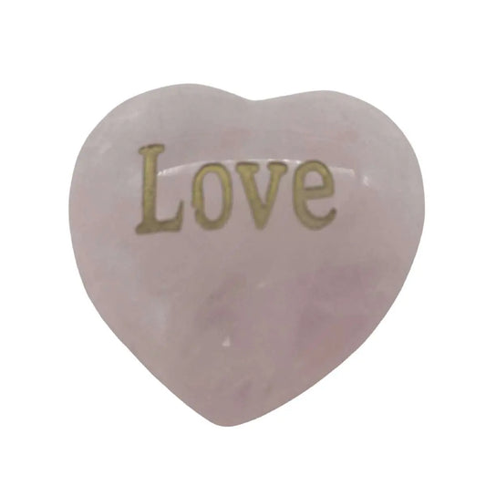 Rose Quartz Heart - Love Heavens Gems and Wellbeing