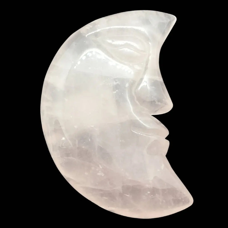Rose Quartz Moon Face Heavens Gems and Wellbeing