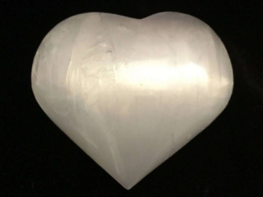 Selenite Heart Medium Heavens Gems and Wellbeing