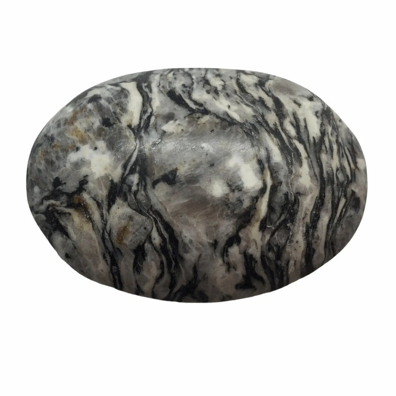 Silver Leaf Jasper Palm Stone Heavens Gems and Wellbeing