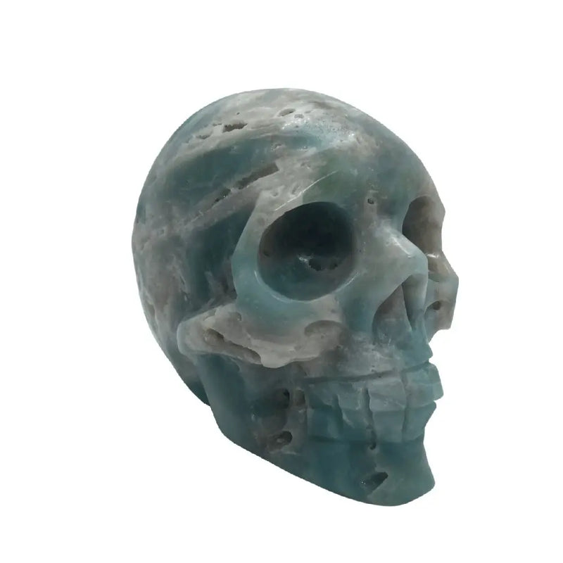 Skull - Caribbean Calcite Heavens Gems and Wellbeing