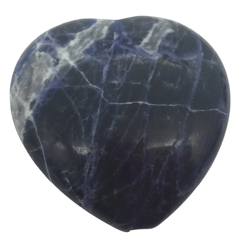 Sodalite Heart (chipped) Heavens Gems and Wellbeing