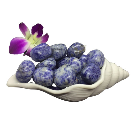 Blue Spot Jasper Tumble Stones Heavens Gems and Wellbeing