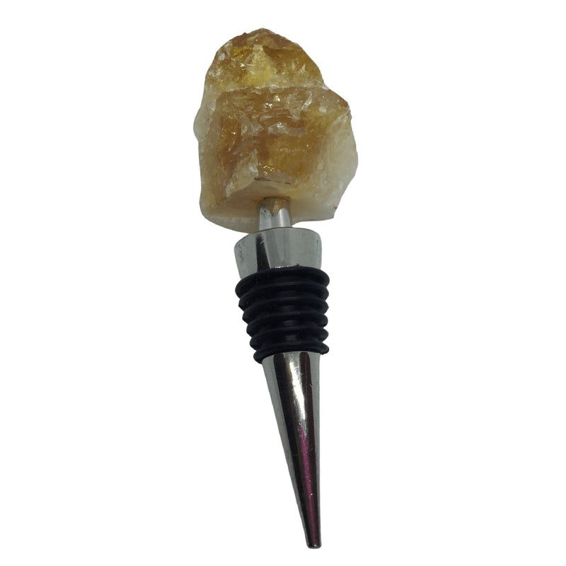 Citrine Wine Stopper Heavens Gems and Wellbeing