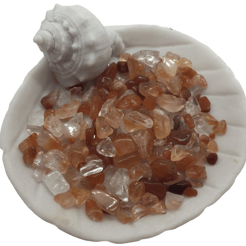 Fire Quartz (Hematoid) Chips Heavens Gems and Wellbeing