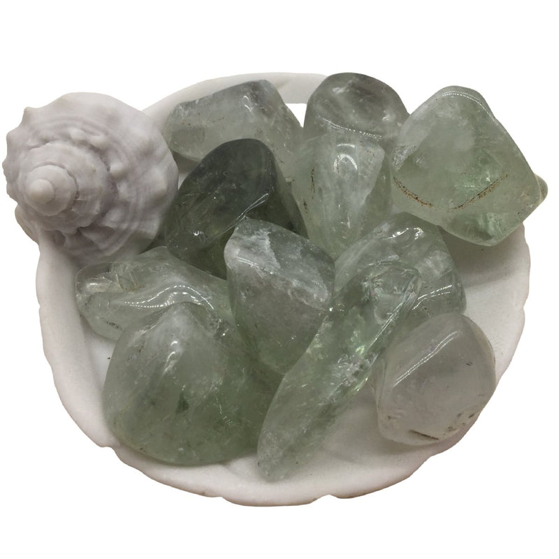 Large Prasiolite Tumbled Stones - Green Amethyst Heavens Gems and Wellbeing