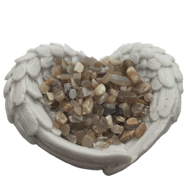 Peach Moonstone Chips Heavens Gems and Wellbeing