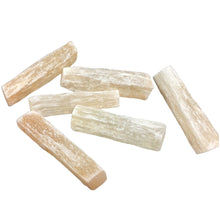 Peach Selenite Rods Heavens Gem and Wellbeing