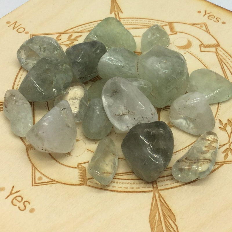 Prasiolite Tumbled Stones - Green Amethyst Heavens Gems and Wellbeing