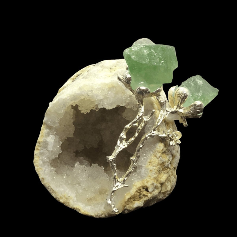 Quartz Cave Agode with Green Aventurine Roses Heavens Gems and Wellbeing