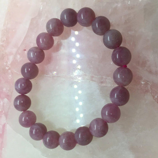 Rose Quartz Bead Bracelet Heavens Gem and Wellbeing