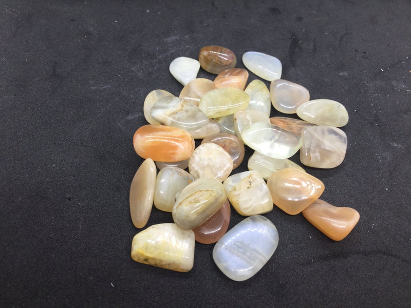 Small Mixed Moonstone Tumble Stones Heavens Gems and Wellbeing