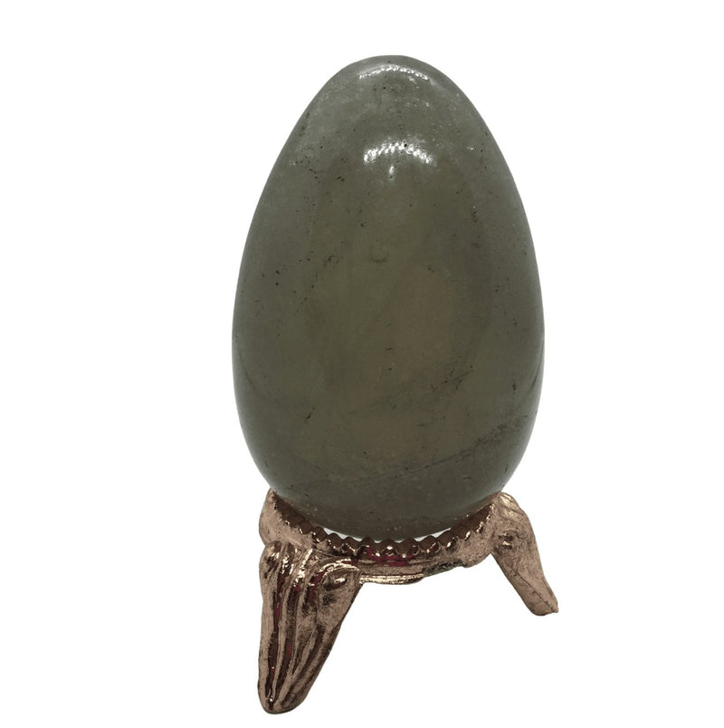 Smoky Quartz Egg and stand Heavens Gem and Wellbeing